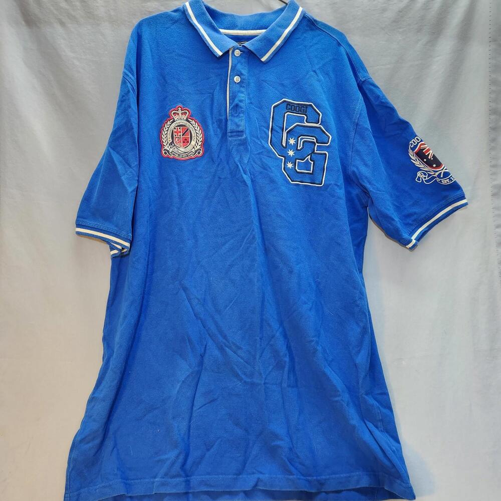 COOGI Shirt Men's Size 3XL Blue Polo‎ Australia Premium Streetwear